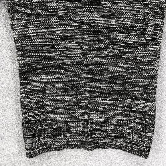 Agua Knit Cardigan Sweater womens size Large L Gray Short Sleeve Button collared - Picture 8 of 13